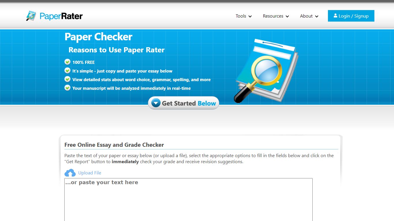 Paper Checker | Online Proofreader and Grammar Checker - PaperRater